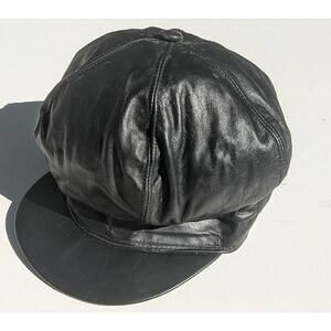 ‎Harvard Classics Small Leather Hat Vintage 80s 90s Made in USA